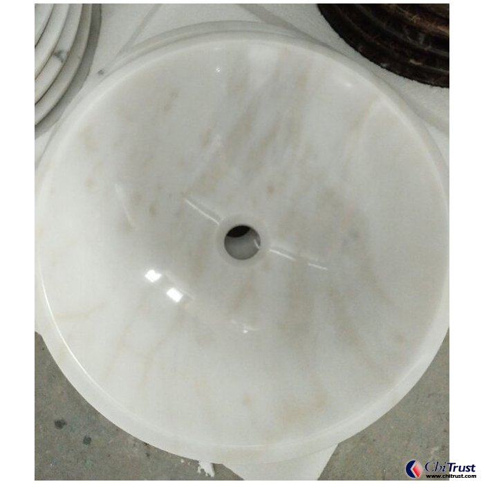 Guangxi white Chinese marble stone basin